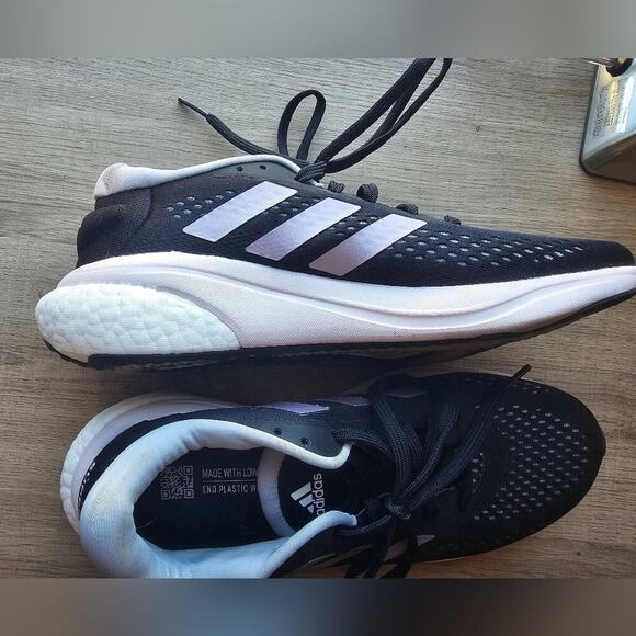 Adidas Supernova 2 Training Shoes Black Purple Cushioned Running Sneaker 8.5 - Picture 1 of 7
